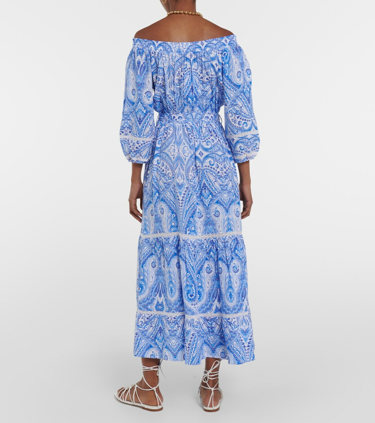 Melissa Odabash Eclipse printed off-shoulder maxi dress Melissa Odabash