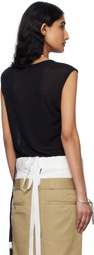 Ann Demeulemeester Black Biba Sleeveless Tank Top