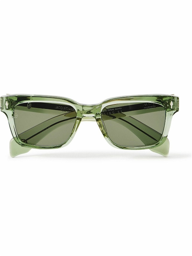 Photo: Jacques Marie Mage - Diamond Cross Ranch Square-Frame Acetate and Silver-Tone Sunglasses