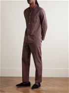 Derek Rose - Ledbury 65 Printed Cotton-Poplin Pyjama Set - Burgundy