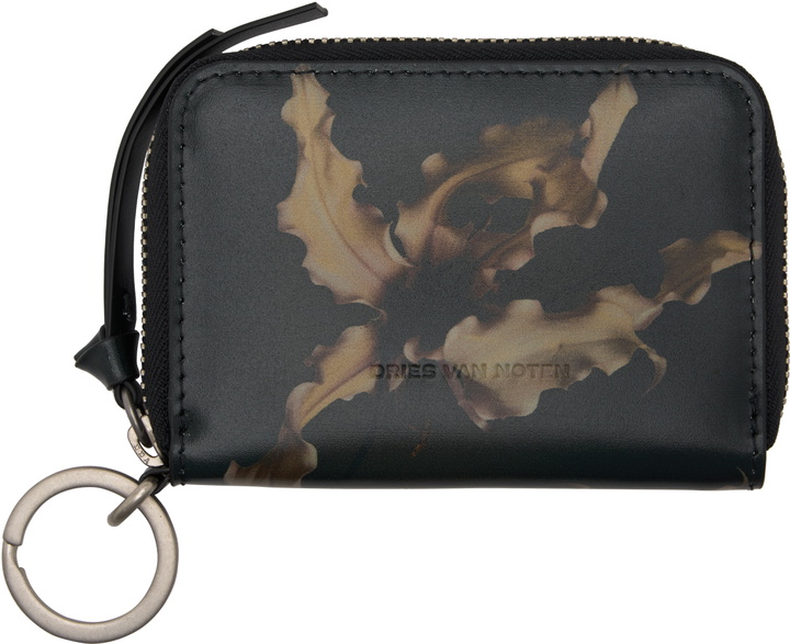 Photo: Dries Van Noten Black & Khaki Leather Card Holder