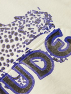 Rhude - Logo-Print Cotton-Jersey Hoodie - Neutrals
