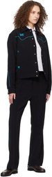 NEEDLES Black Piping Cowboy Jacket