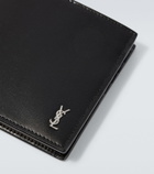 Saint Laurent Tiny Cassandre leather bi-fold wallet