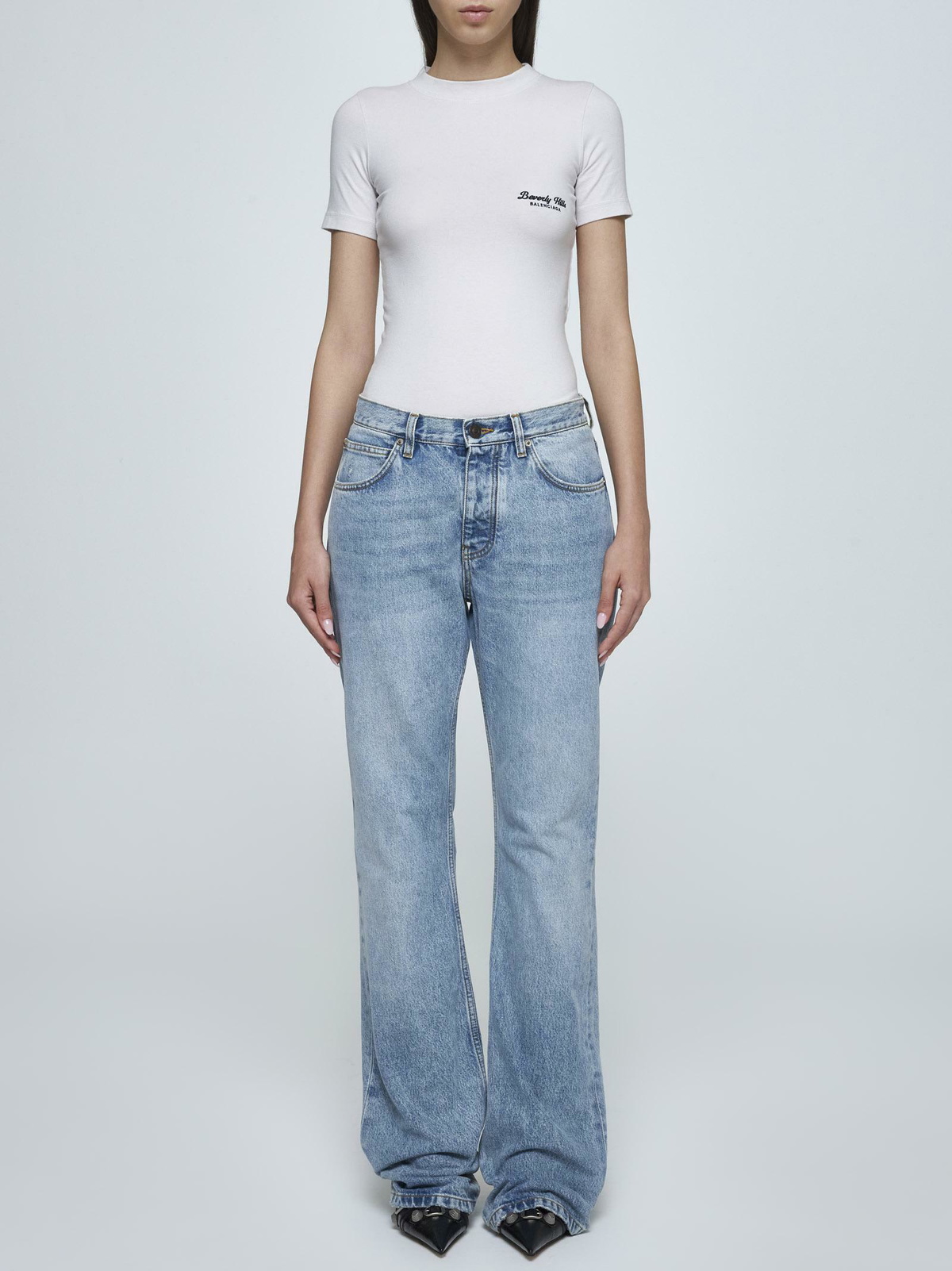 Balnciaga Low Waist Straight Denim Pants main image 0