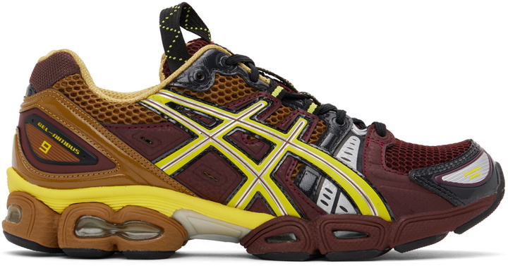 Photo: ASICS Brown & Yellow Gel-Nimbus 9 Sneakers