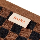 Baina Quill Face Cloth in Tobacco/Noir
