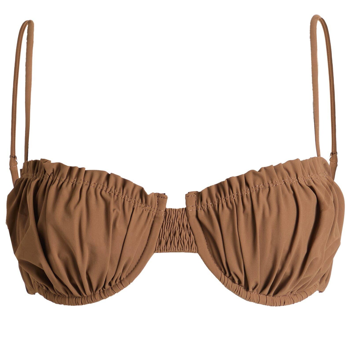 Faithfull The Brand Women's Esterel Bikini Top in Clay