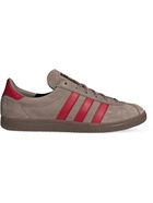 adidas Originals - Lone Star Leather-Trimmed Suede Sneakers - Brown