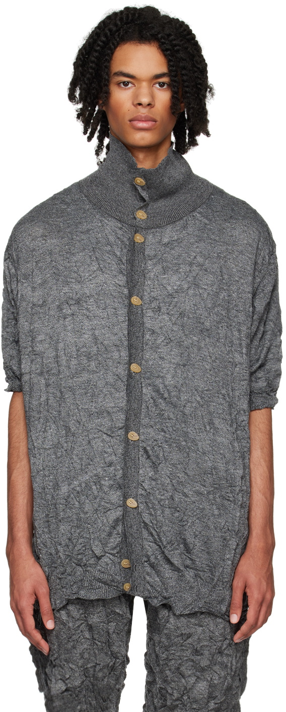 T/SEHNE SSENSE Exclusive Gray Polo