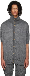 T/SEHNE SSENSE Exclusive Gray Polo