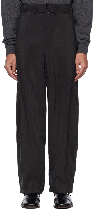 Photo: LEMAIRE Gray Belted Loose Trousers