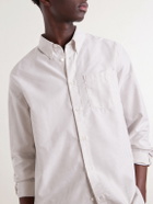 A.P.C. - Button-Down Collar Striped Cotton Shirt - Neutrals
