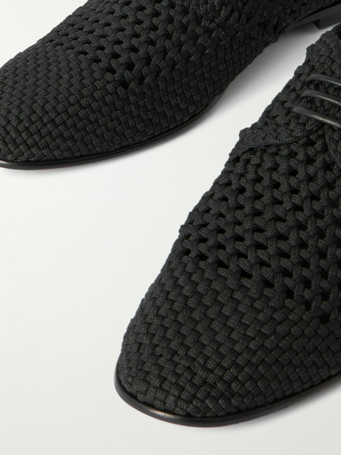 Dolce&Gabbana - Crocheted Derby Shoes - Black