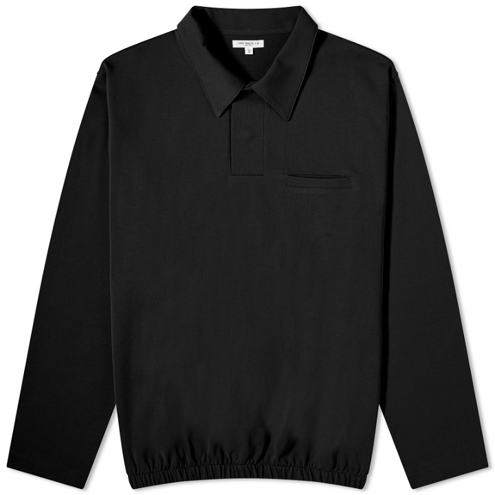 Photo: Lady White Co. Men's Long Sleeve Richmond Polo Shirt in Black