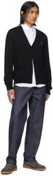 Maison Kitsuné Black Bold Fox Head Cardigan