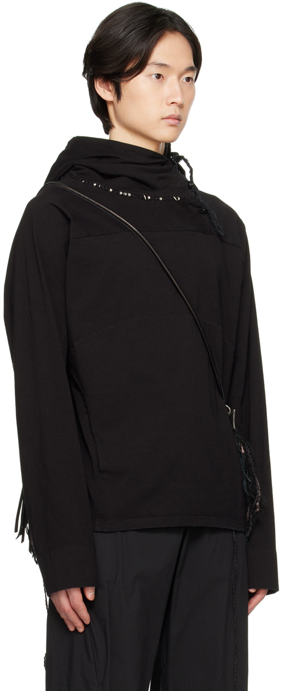 【関税込み】HYEIN SEO グレー Dyed Scarf Bag フーディ Gray Dyed Scarf Bag Hoodie by HYEIN SEO on Sale