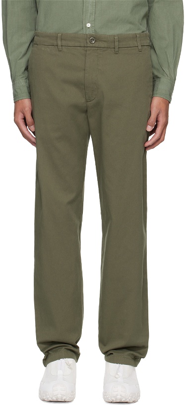 Photo: NORSE PROJECTS Green Aros Regular Trousers