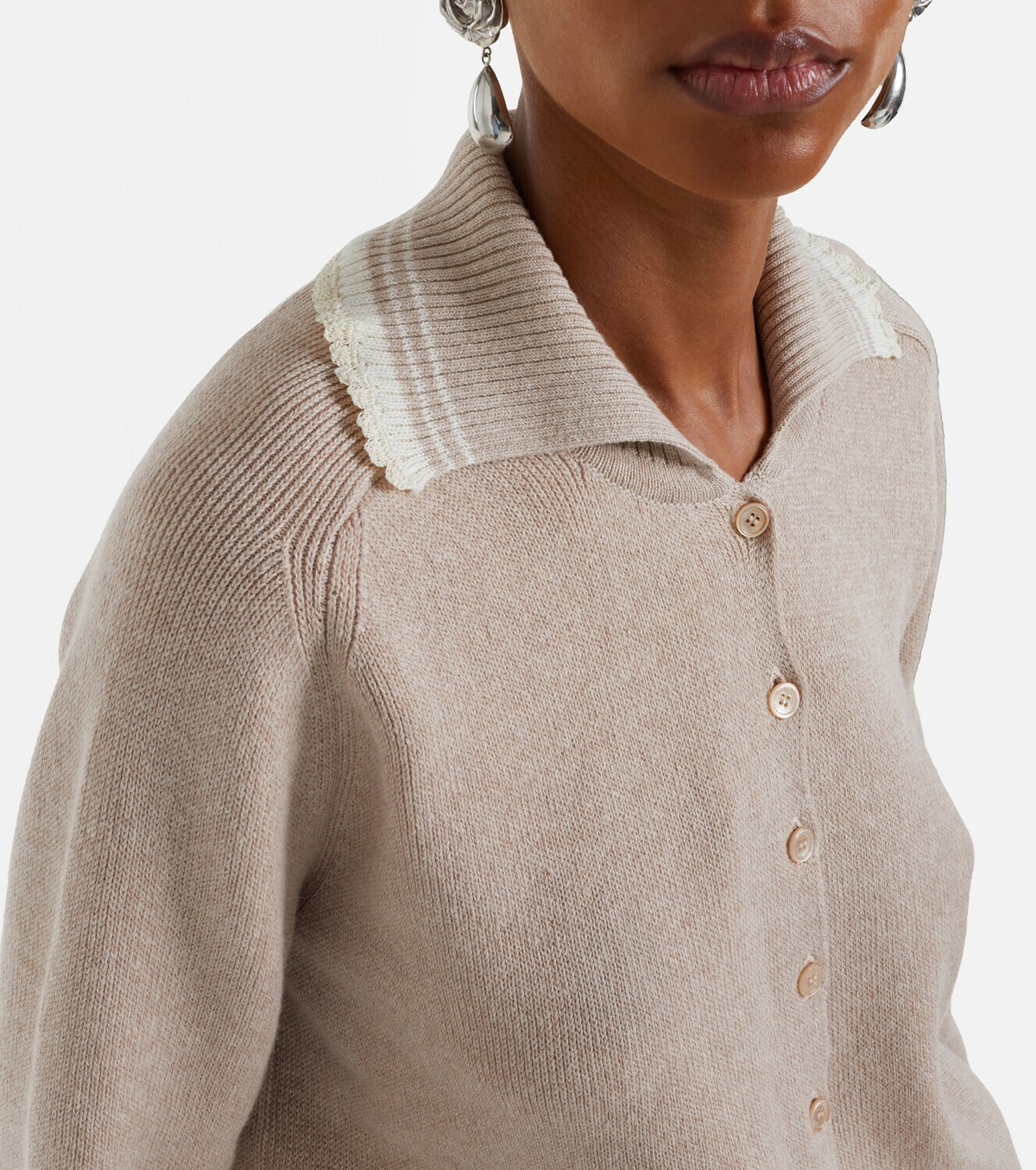 Magda Butrym Cotton and cashmere cardigan
