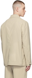 Solid Homme Beige Polyester Blazer