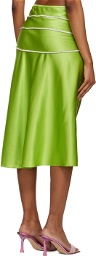 NUÉ Green Laetitia Midi Skirt