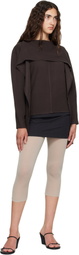 Belle Anna Brown Stream Top