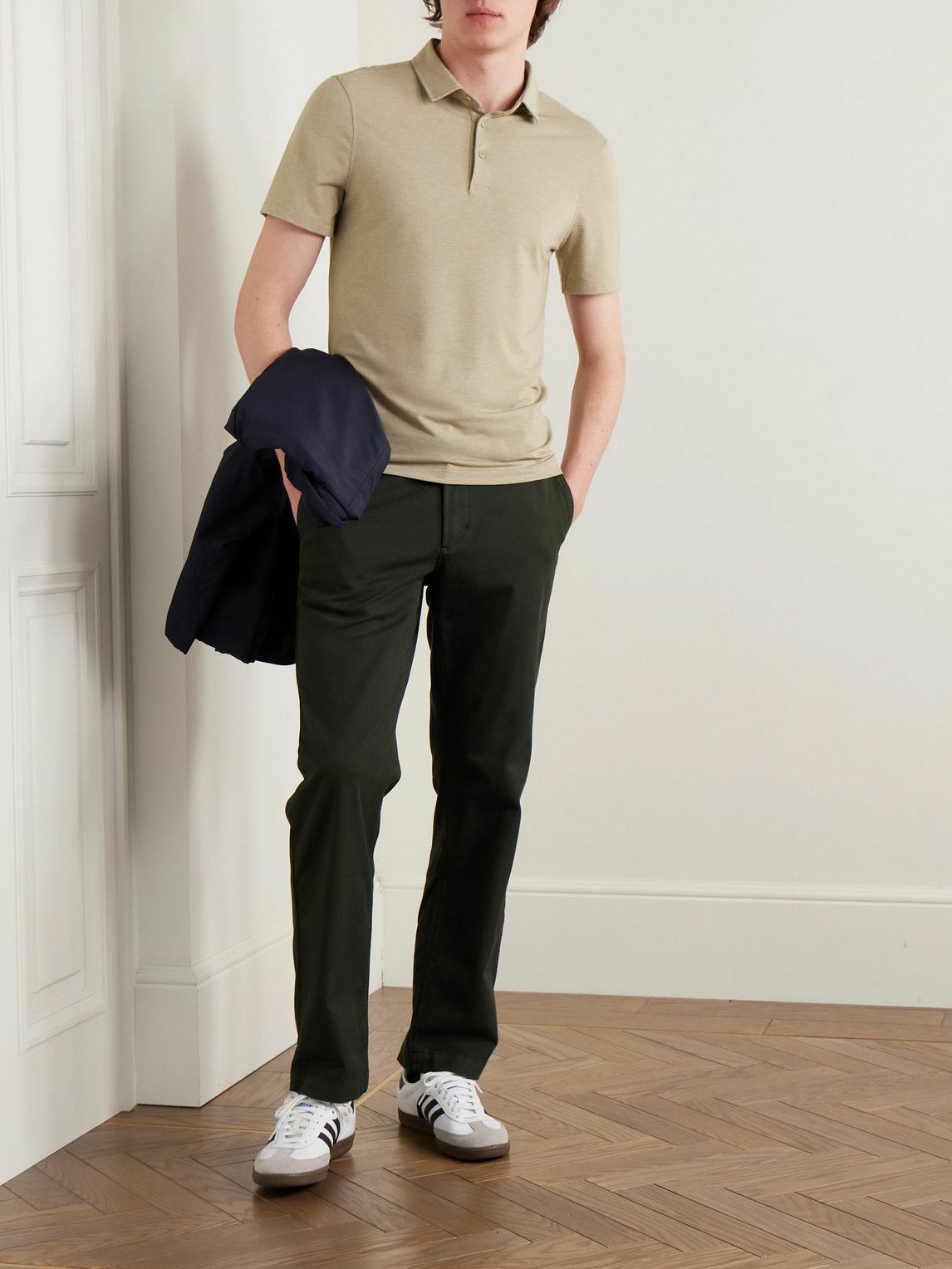 Lululemon - Evolution Slim-Fit Stretch Recycled-Jersey Golf Polo Shirt -  Brown Lululemon