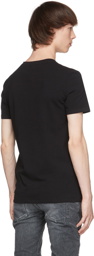 Balmain Black V-Neck T-Shirt