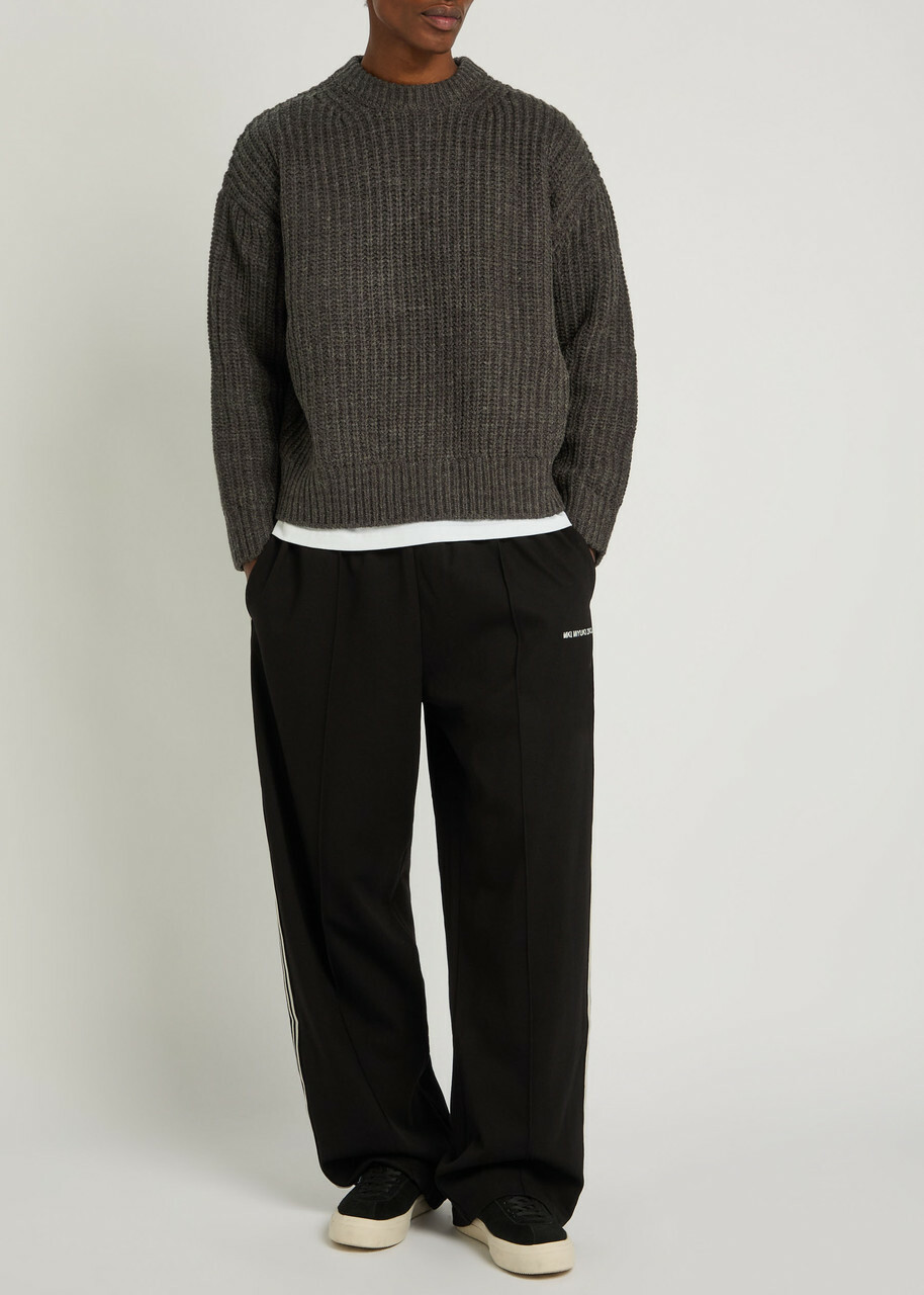 Mki Miyuki Zoku Ribbed Knit Jumper Charcoal