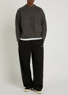 Mki Miyuki Zoku Ribbed Knit Jumper Charcoal
