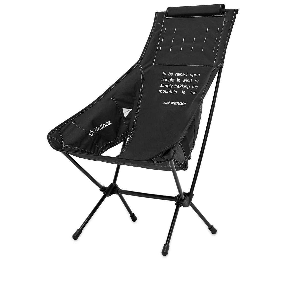 And Wander Men's x Helinox Folding Chair 2 in Black