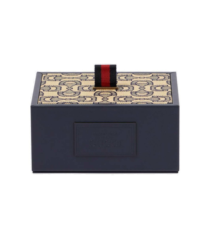 Photo: Gucci Horsebit jacquard leather box