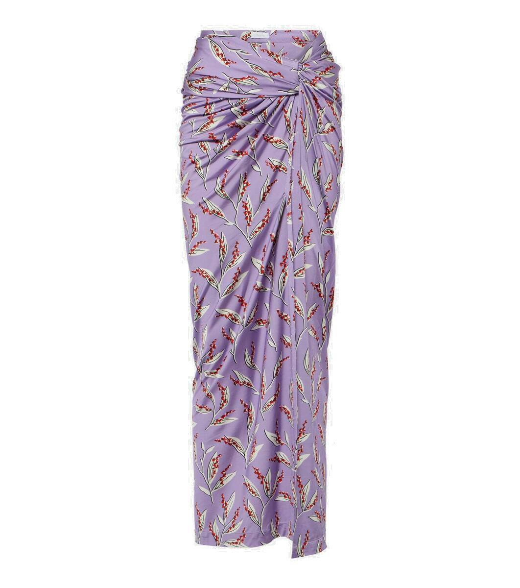 Rabanne Floral wrap skirt Paco Rabanne