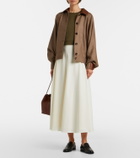 Ralph Lauren Collection Kenzie wool-blend midi skirt