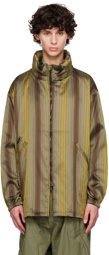 NEEDLES Khaki Striped Jacket