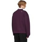 ADER error SSENSE Exclusive Purple ASCC Unbalanced Yoke Sweatshirt