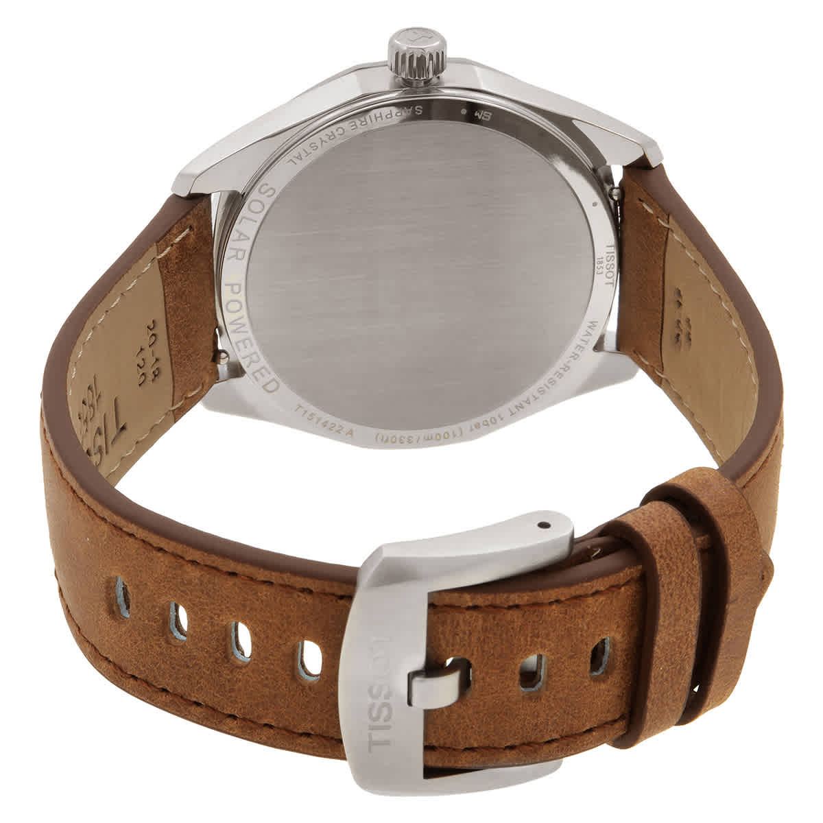 Tissot PRC 100 Quartz Solar-Powered Silver Dial Watch T1514221603100