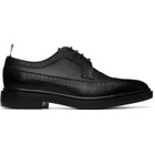 Thom Browne Black Pebble Grain Longwing Brogues