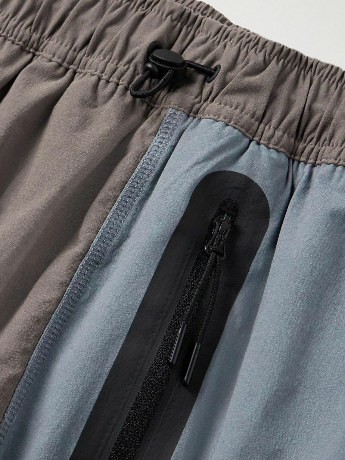 Nike - Tech Colour-Block Dri-FIT Track Pants - Gray