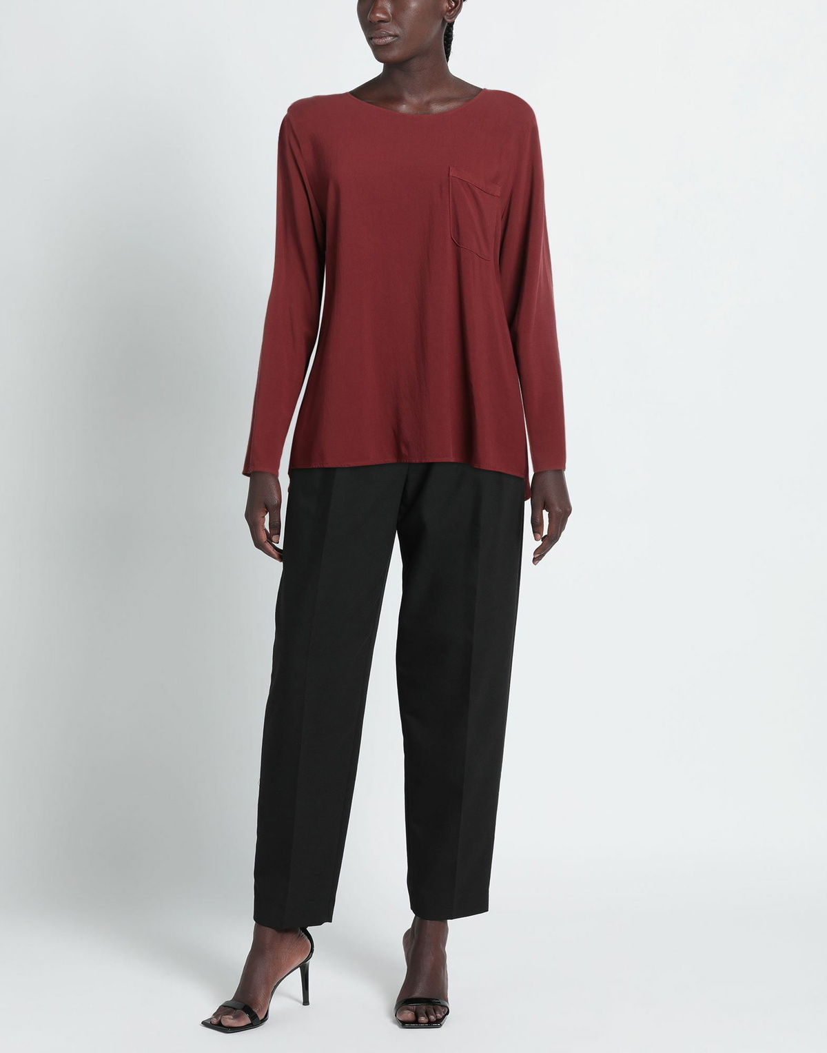 Alessia Santi Womens Top Burgundy