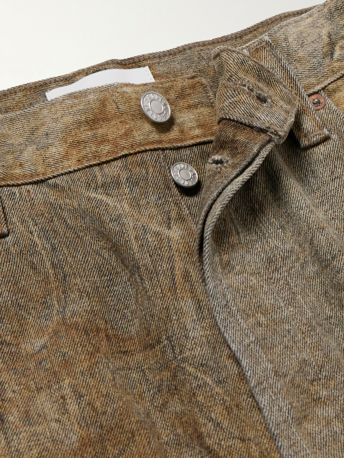 AGOLDE - Afton Stone-Washed Straight-Leg Jeans - Brown