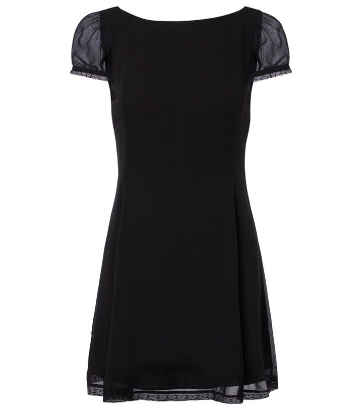 Photo: Posse Priscilla lace-trimmed silk minidress