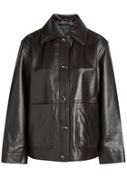 Rag & Bone Mala Leather Jacket Brown