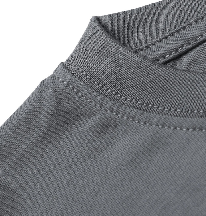 Photo: AFFIX - Logo-Print Cotton-Jersey T-Shirt - Gray