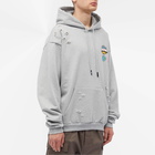 Members of the Rage Men's UFO Distressed Hoodie in Heather Grey