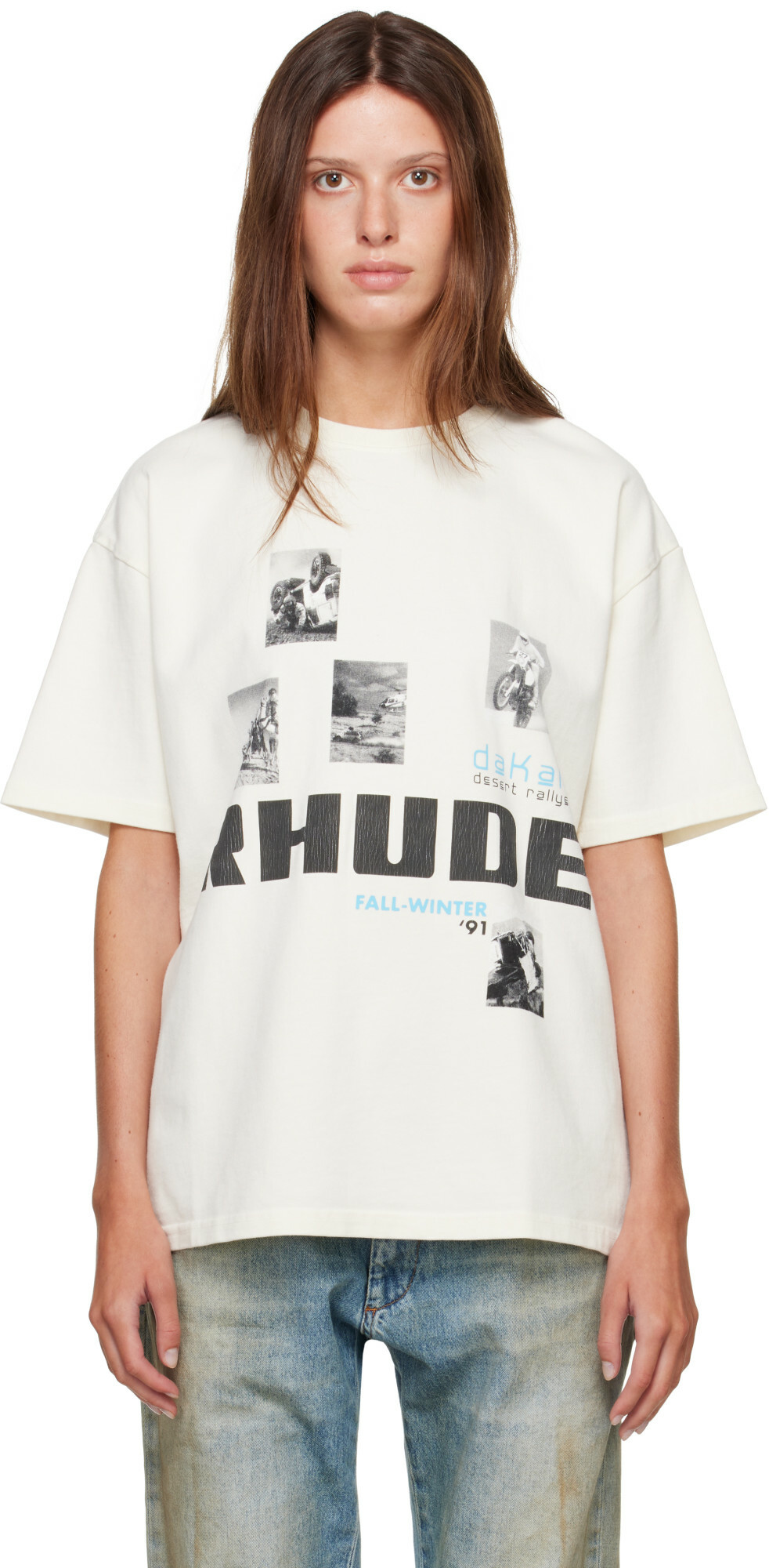 Rhude Off-White 'Winter 91 Rallye' T-shirt