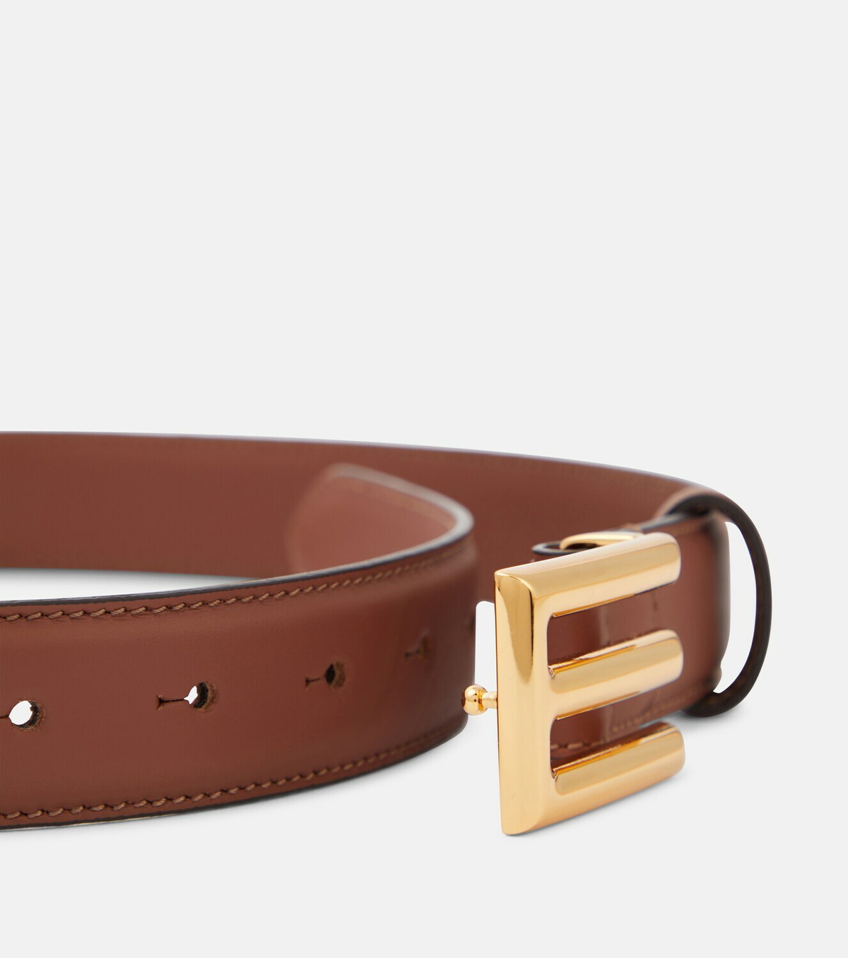 90s Etro Leather Belt | Vintage striped designer belt| Maximalist green and brown belt