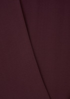 Eileen Fisher Straight-leg Silk-georgette Trousers Burgundy