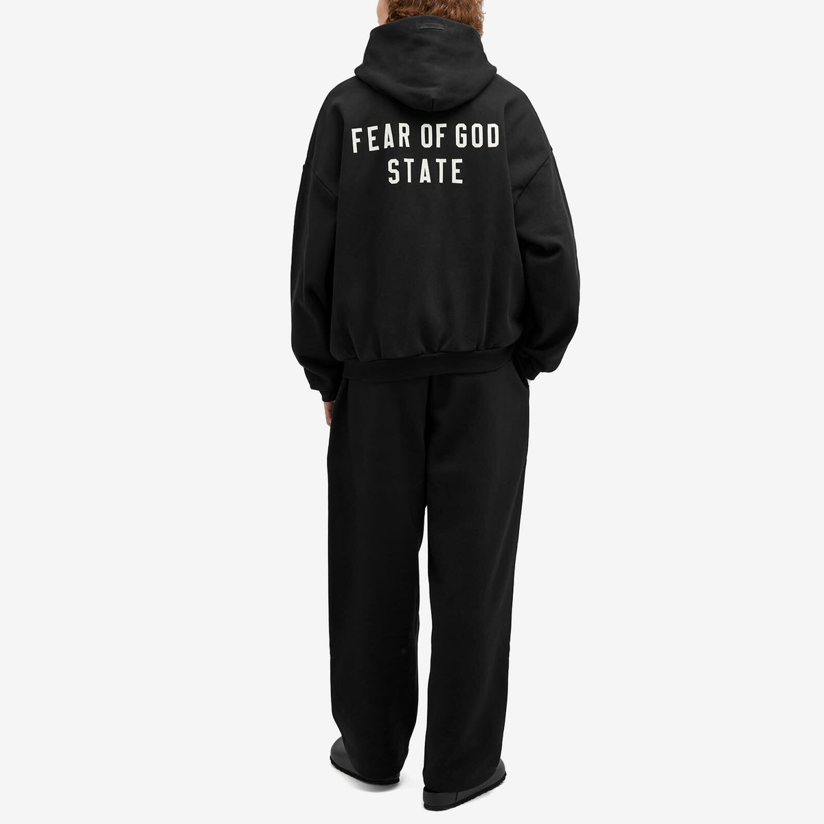 Fear of God ESSENTIALS Men's Heavy Fleece Fullzip Hoodie in Black