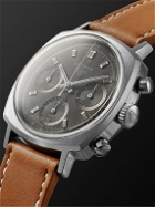Wind Vintage - Vintage 1969 Heuer Camaro Hand-Wound Chronograph Stainless Steel and Leather Watch, Ref. No. 7220NT